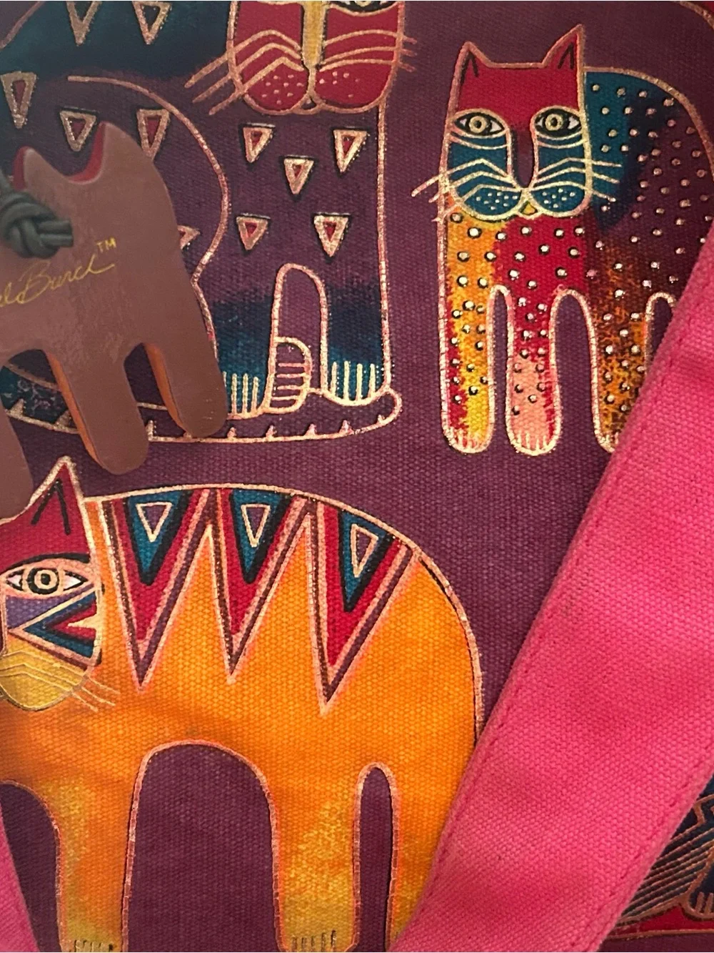 Laurel Burch Cat bag plus 7 cat items